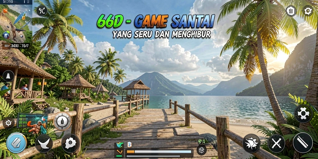 Tangkapan layar menunjukkan gameplay santai dan menarik dari 66D.