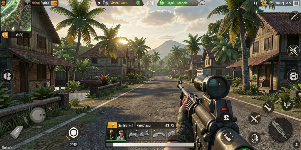 Tampilan gameplay menarik dari 8180 dengan karakter yang berinteraksi di dunia simulasi.