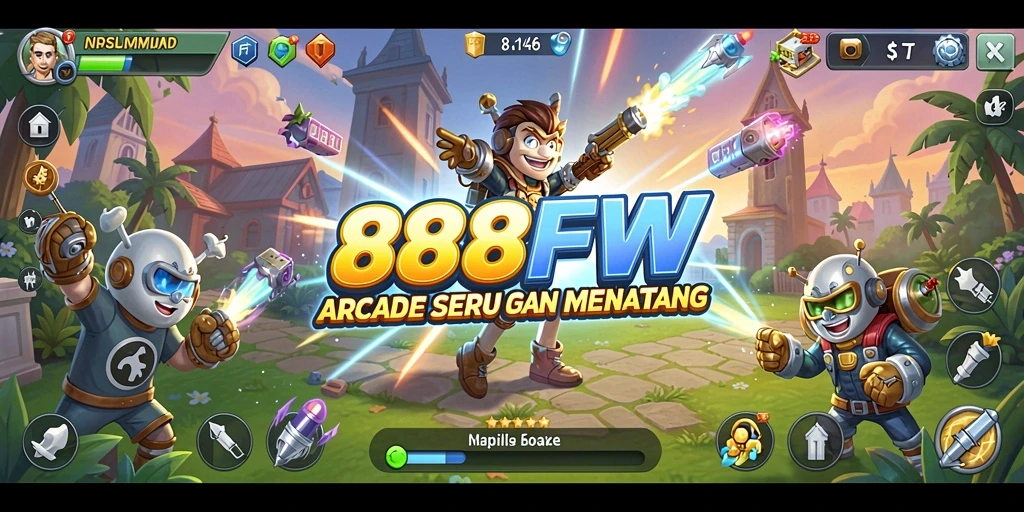 Tampilan menarik gameplay arcade 888FW yang menantang.