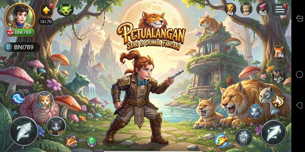 Gameplay seru di dunia petualangan luar biasa BNI789.
