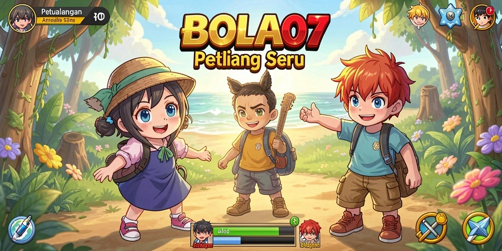 Gameplay seru BOLA07 dengan karakter anime menarik.