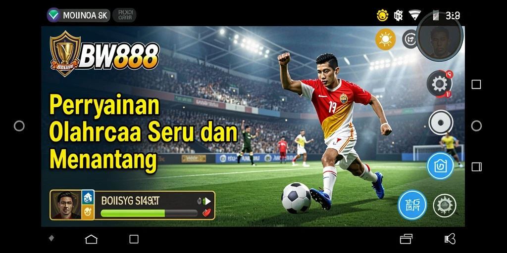 Tampilan gameplay BW888 dengan aksi olahraga seru.