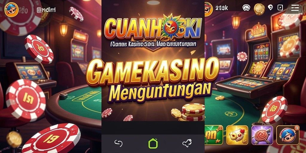 Tampilan gameplay seru dari CUANHOKI dengan berbagai pilihan permainan Kasino.