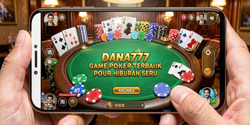 Screenshot DANA777 menampilkan gameplay Poker yang seru dan menegangkan.