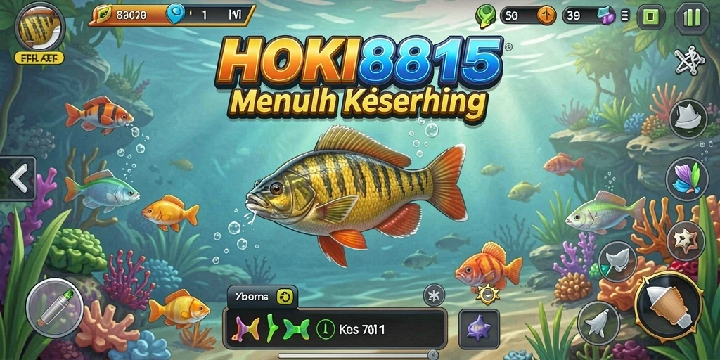Tampilan gameplay HOKI8815 dengan pengalaman memancing yang immersive.
