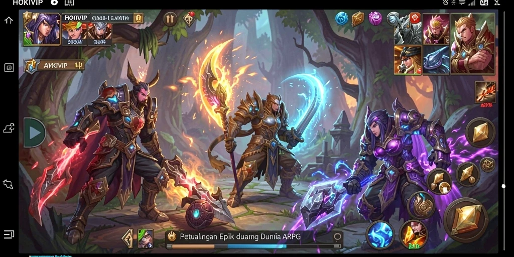 Tangkapan layar dari gameplay HOKIVIP yang epik dan mendebarkan.