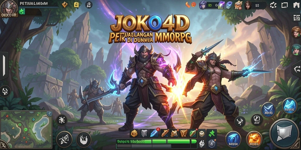 Screenshot gameplay <strong>JOKO4D</strong> menunjukkan aksi pertempuran yang mendebarkan di dunia MMORPG.
