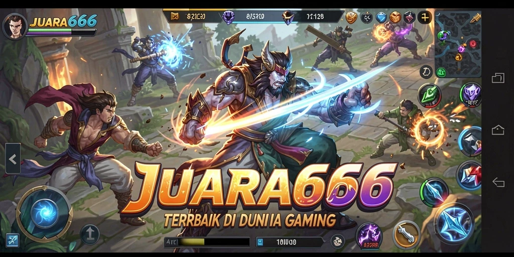 Screenshot gameplay JUARA666 menampilkan pertarungan seru dan karakter-karekter unik.