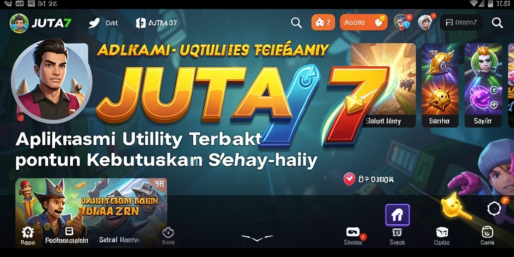 Tampilan antarmuka aplikasi JUTA7 yang modern dan fungsional.