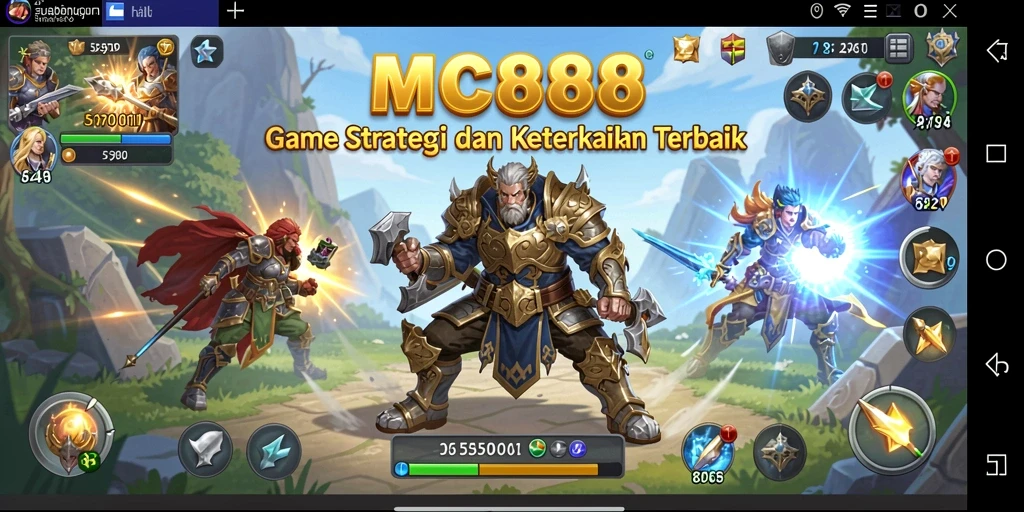 Gameplay seru MC888 dengan pengelolaan kerajaan yang mendalam.