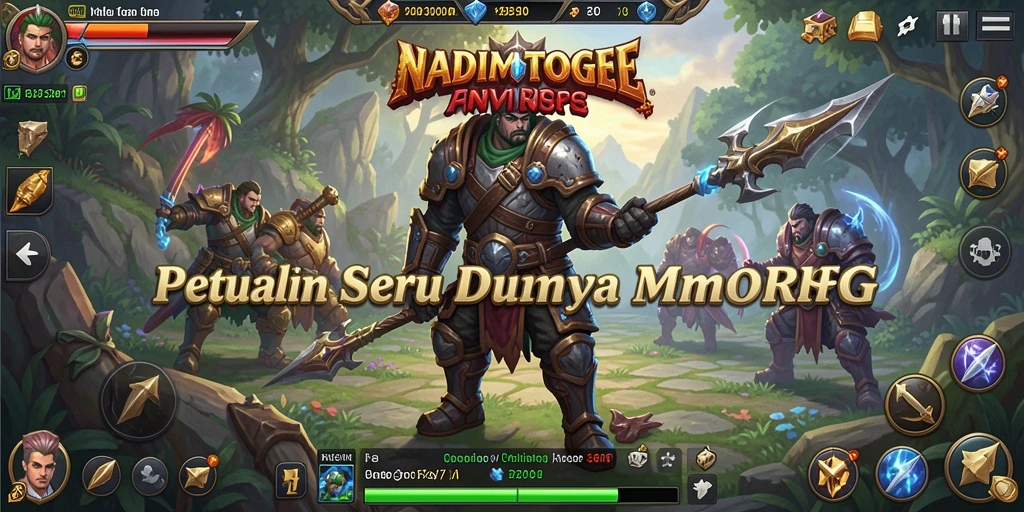 Tampilan gameplay mengagumkan dalam NADIMTOGEL MMORPG.