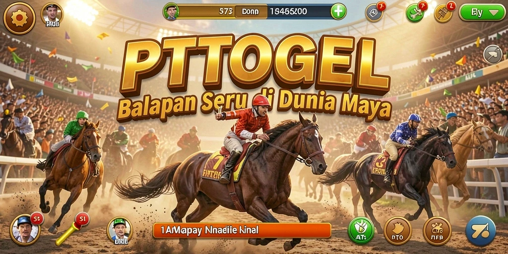 Tampilan gameplay balapan seru di PTTOGEL yang menarik.