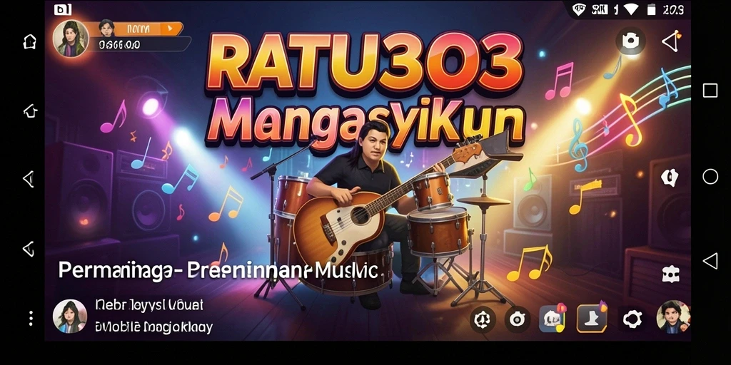 Screenshot gameplay RATU303 menampilkan pemain asyik memilih lagu dan mengikuti ritme.