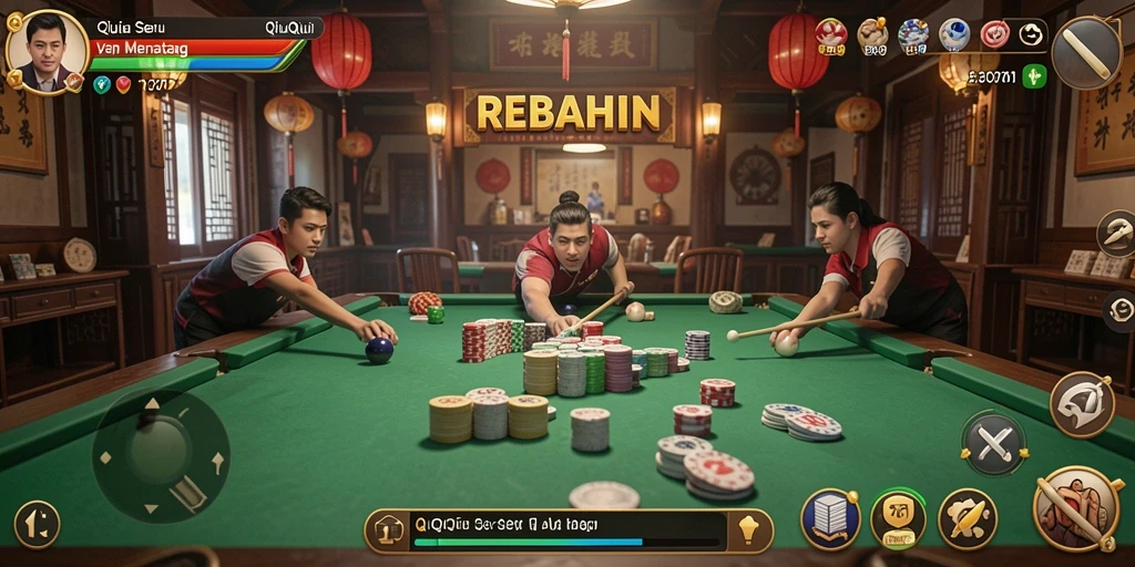 Screenshot gameplay QiuQiu yang seru dan menantang.