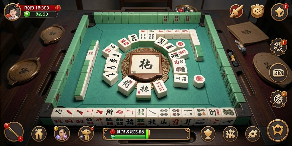 Tampilan gameplay RI889 yang menarik dan menantang bagi para penggemar Mahjong.