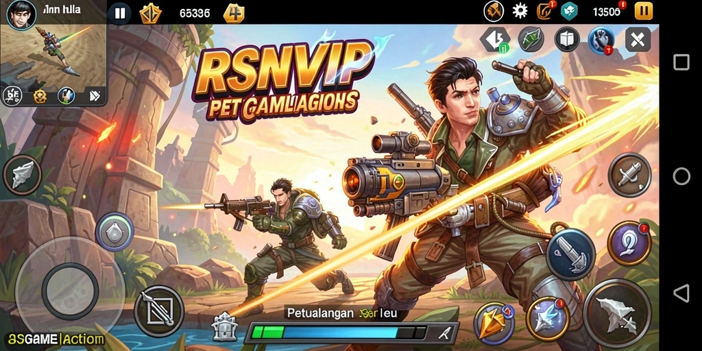 Tampilan gameplay RSNVIP yang penuh aksi dan mendebarkan.
