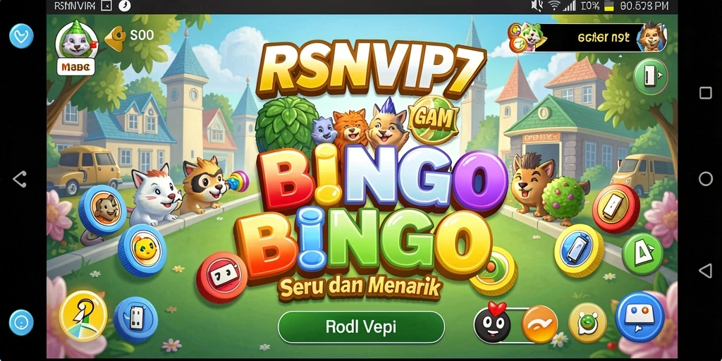 Tampilan gameplay Bingo yang seru dan interaktif.