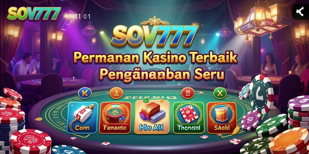 Tampilan visual menarik dari gameplay Kasino SOV777.