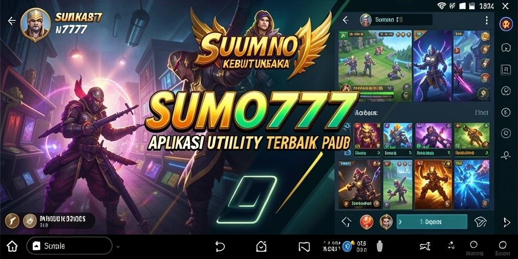 Tampilan antarmuka pengguna SUMO777 yang sederhana dan fungsional.
