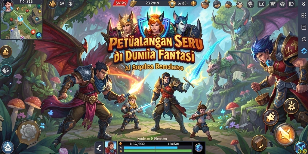 Tampilan gameplay seru dari SVIP9 dalam dunia petualangan yang menakjubkan.