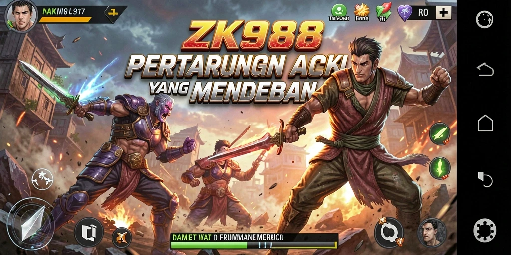 Gameplay ZK988 yang mendebarkan dengan aksi penuh adrenalin.